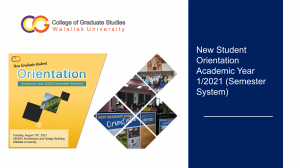 CGS new graduate student orientation 1-2021