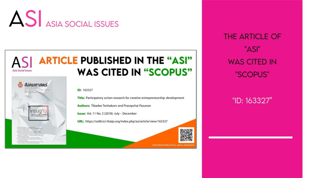 rticle published in the ASI was cited in Scopus