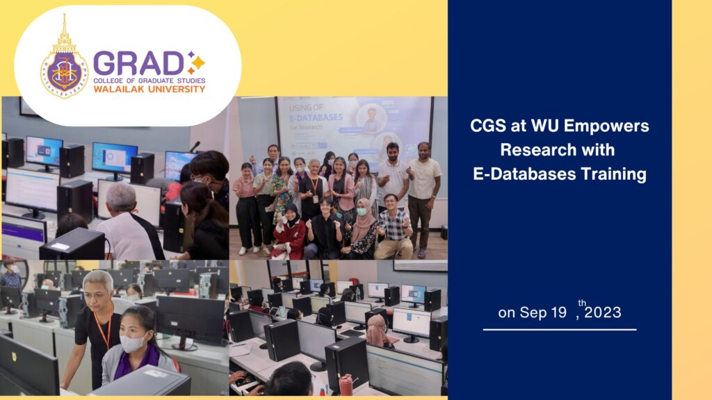 CGS at WU Empowers Research with Electronic Database Training
