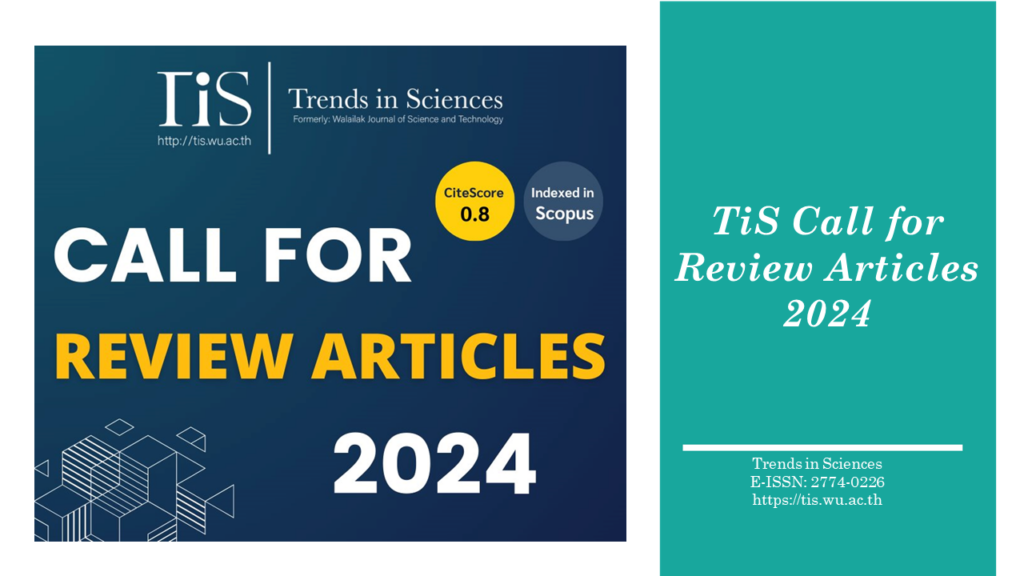 Trends in Sciences Call for "Review Articles 2024"