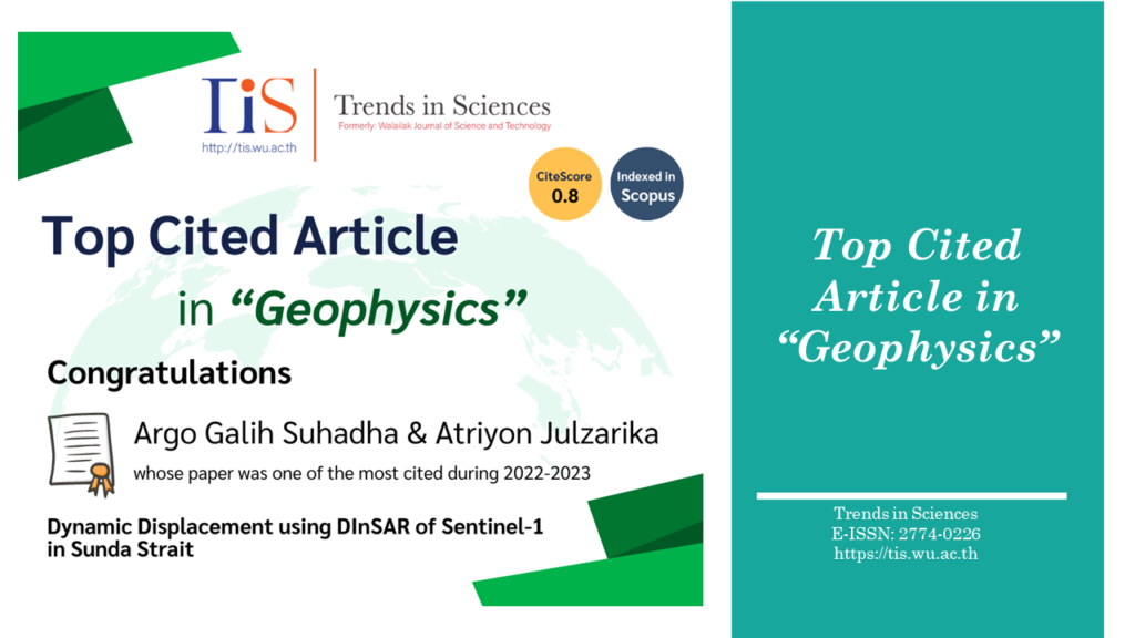 Trends in Sciences' Top Cited Article in Geophysics