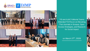 TiS and AJAC editors at TCI Forum