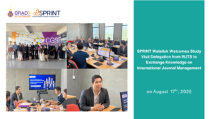 SPRINT Walailak Welcomes RUTS Delegation for International Journal Management Knowledge Exchange
